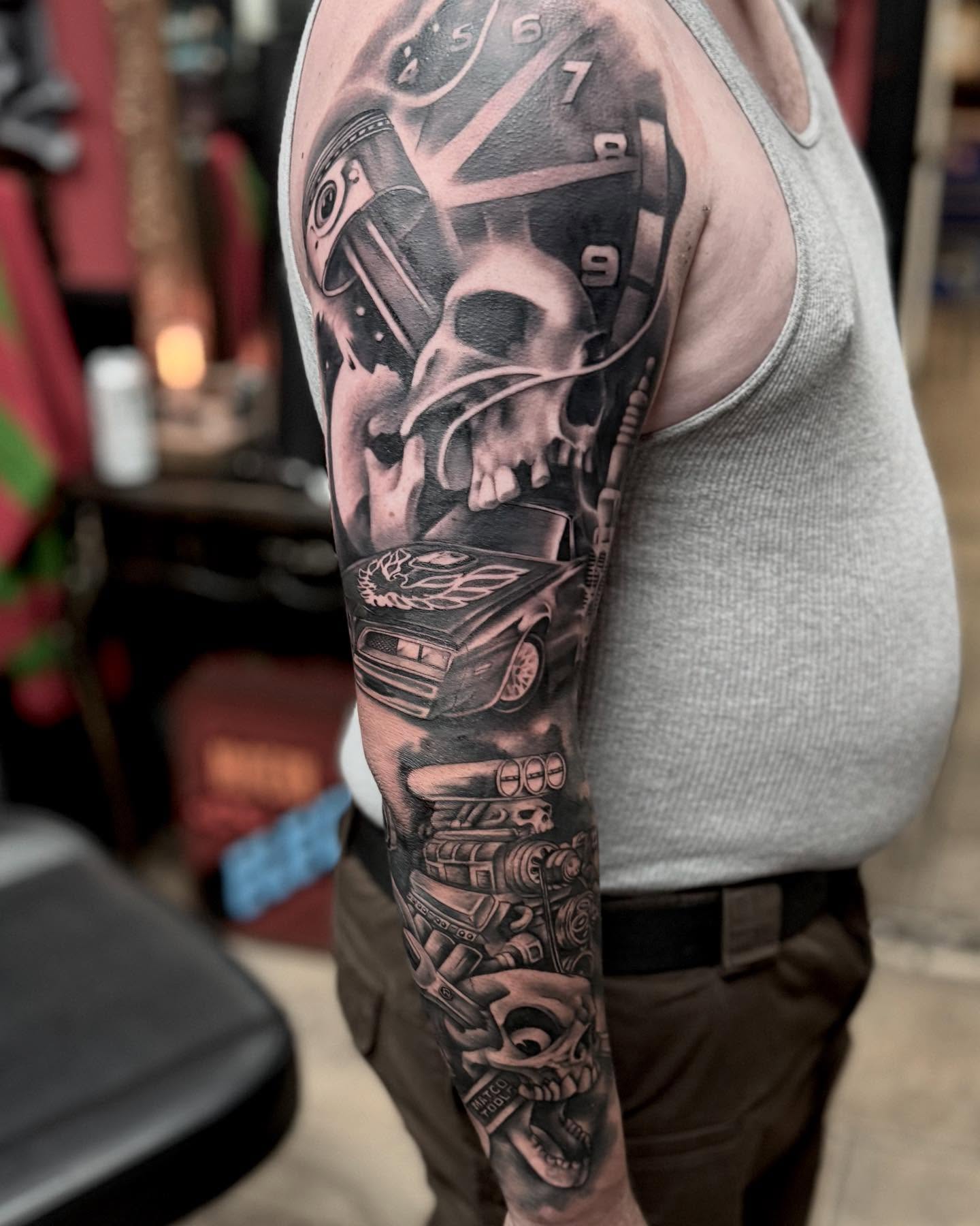 Tattoo by @leftycolbert_official — black_and_grey, realism
