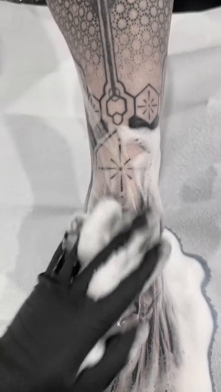 Tattoo by @beholds_ — geometric, black_and_grey