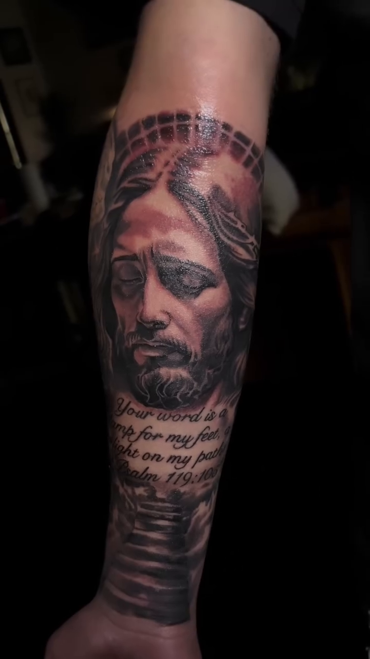 Tattoo by @tattsbyjefe β realism, black_and_grey