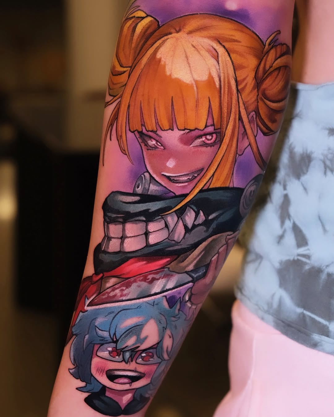 Tattoo by @harleytattooartist — anime, new_school