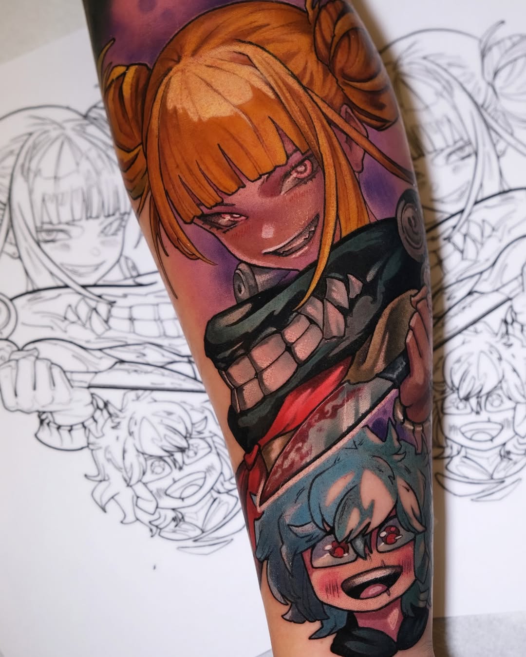 Tattoo by @harleytattooartist — anime, new_school