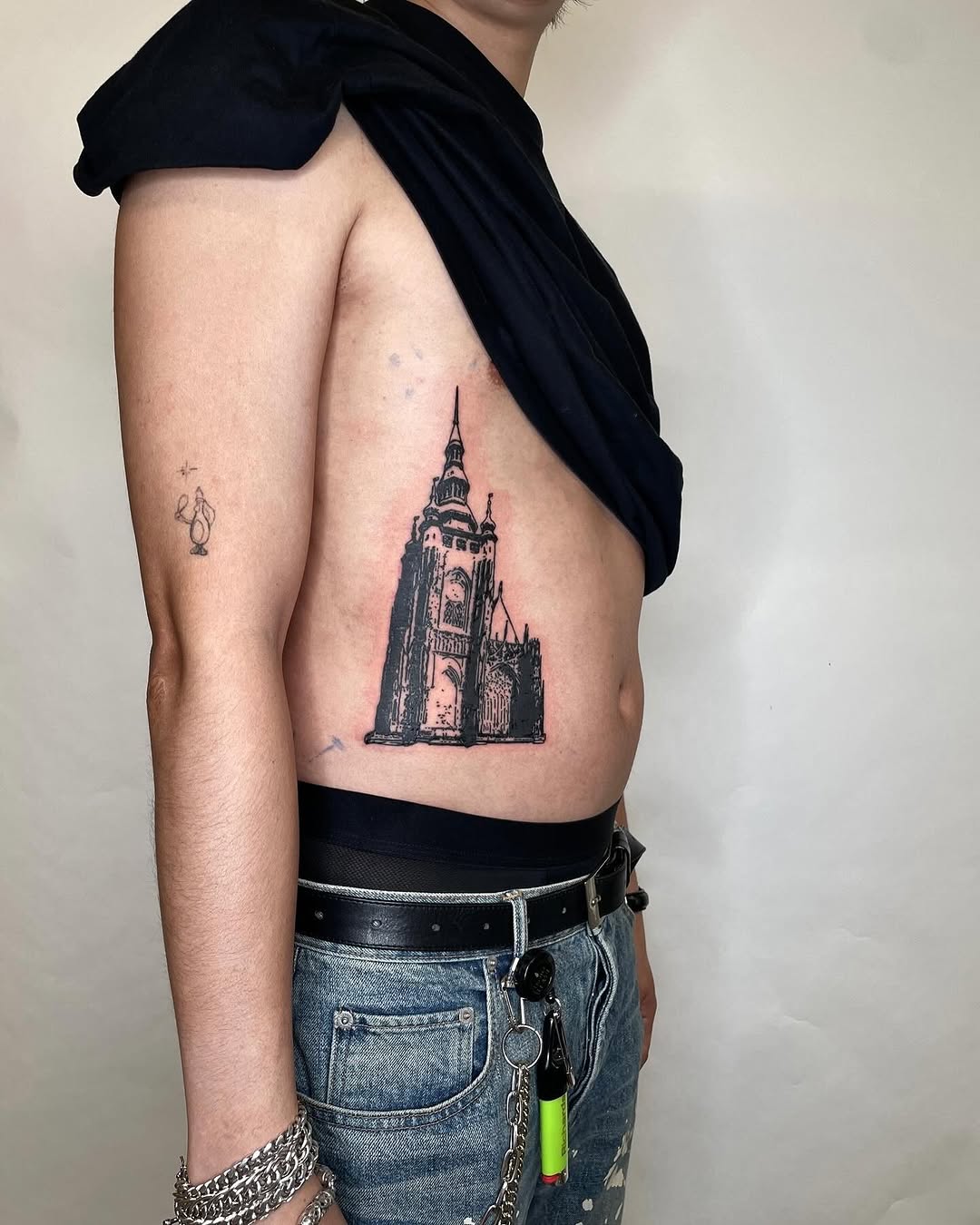 Tattoo by @telephonepole2 — blackwork