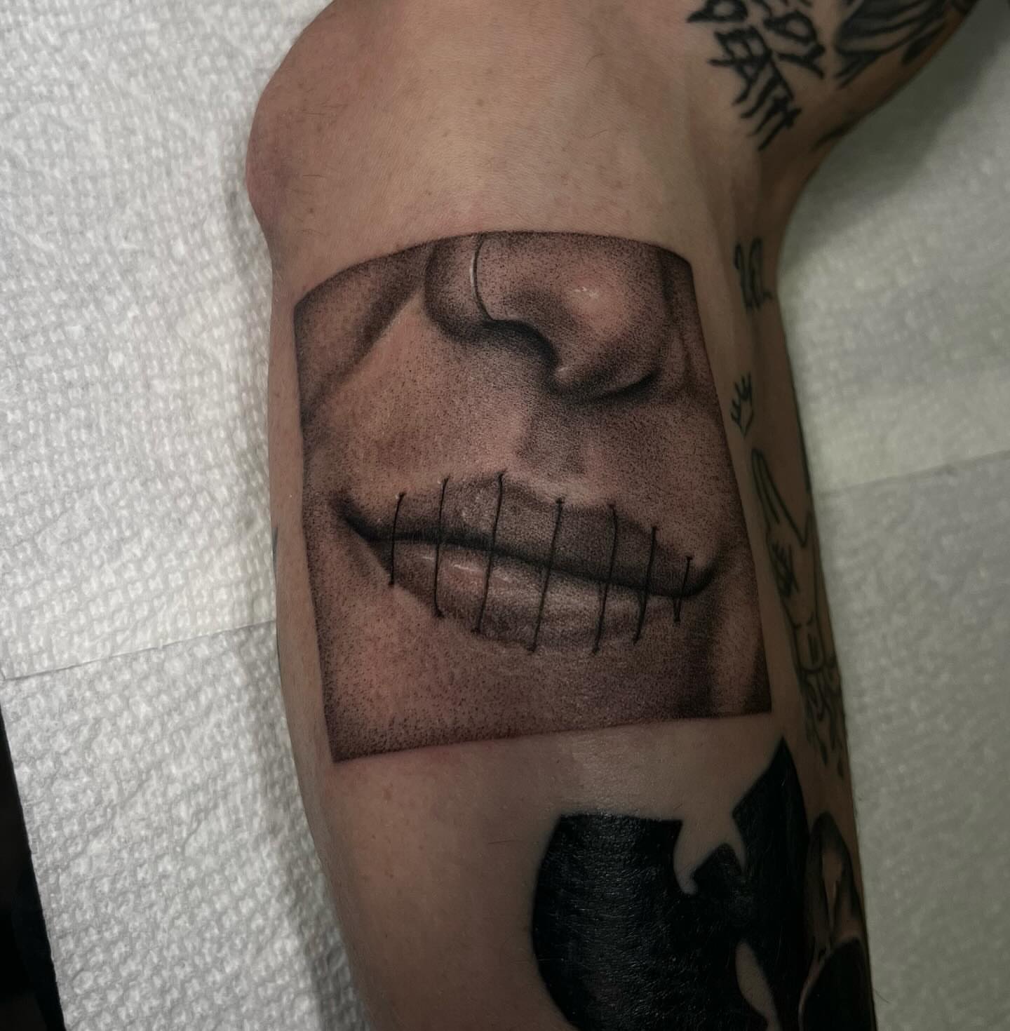 Tattoo by @leeranco_tattoos — black_and_grey, realism