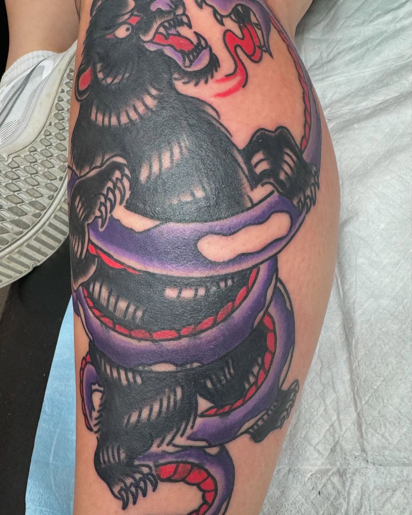 Tattoo by @deathless_light_ — american_traditional, japanese_irezumi