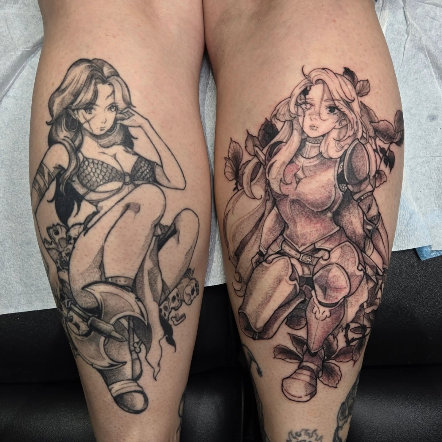Tattoo by @savshimi — anime, realism