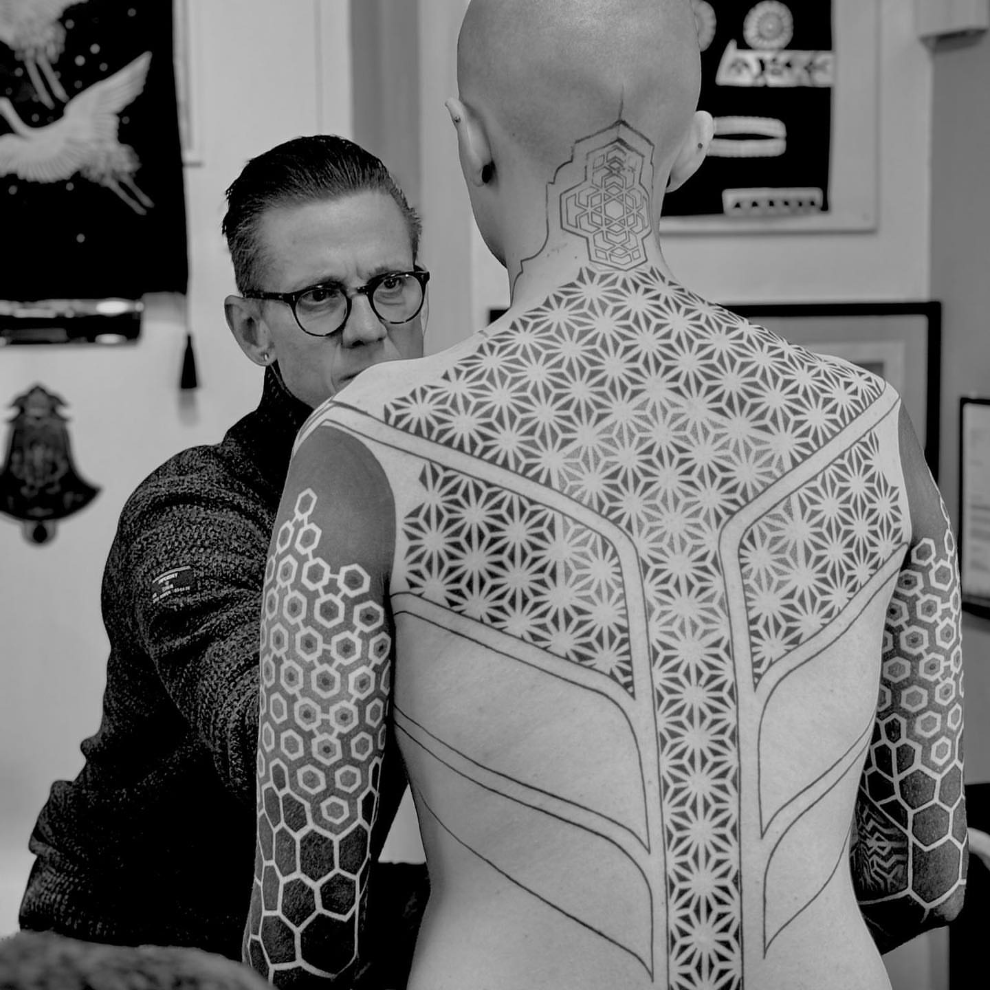 Tattoo by @setharcane — geometric