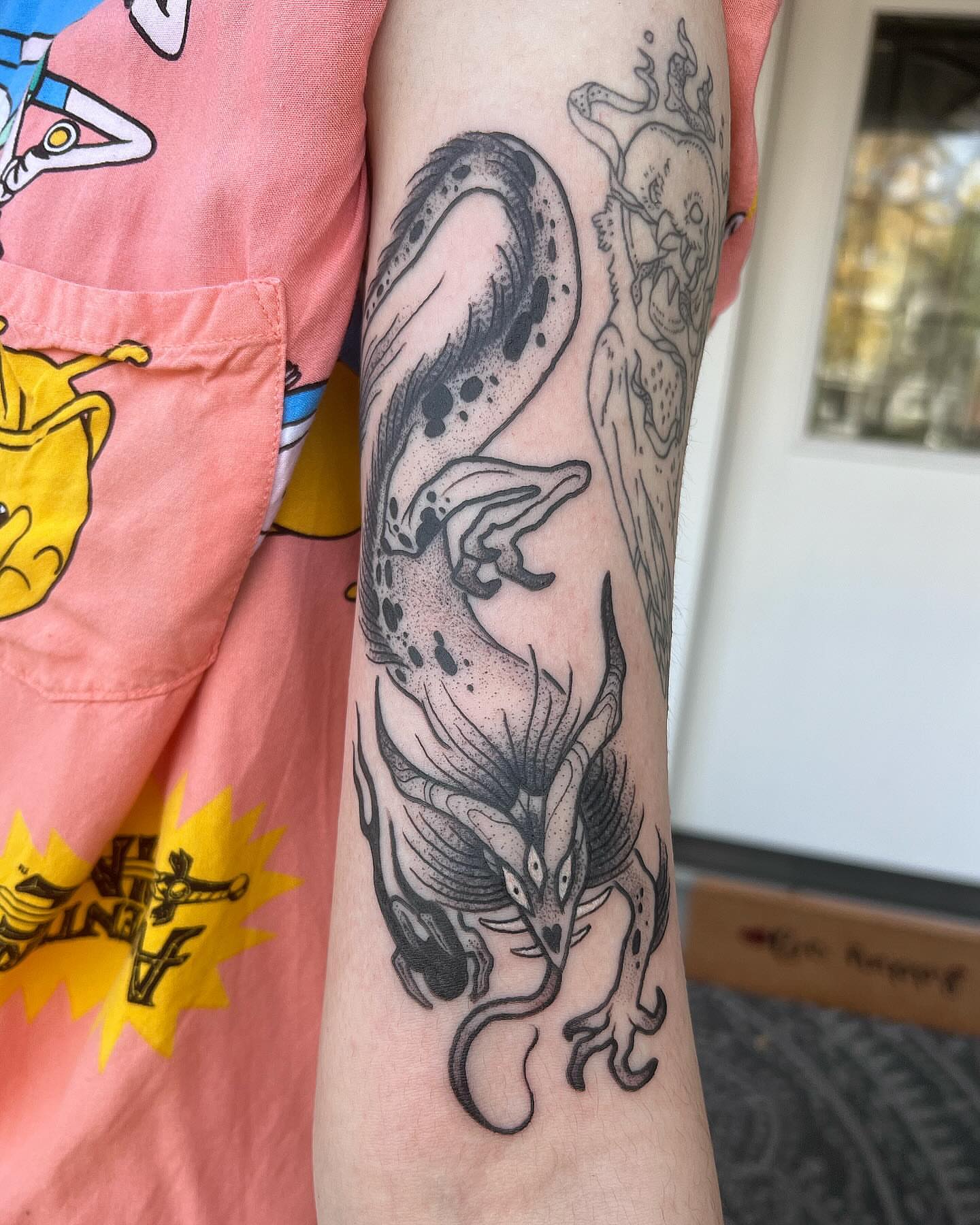Tattoo by @birchbeast — dotwork