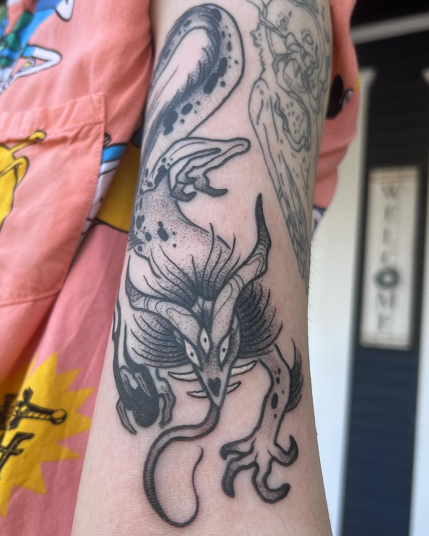 Tattoo by @birchbeast — dotwork