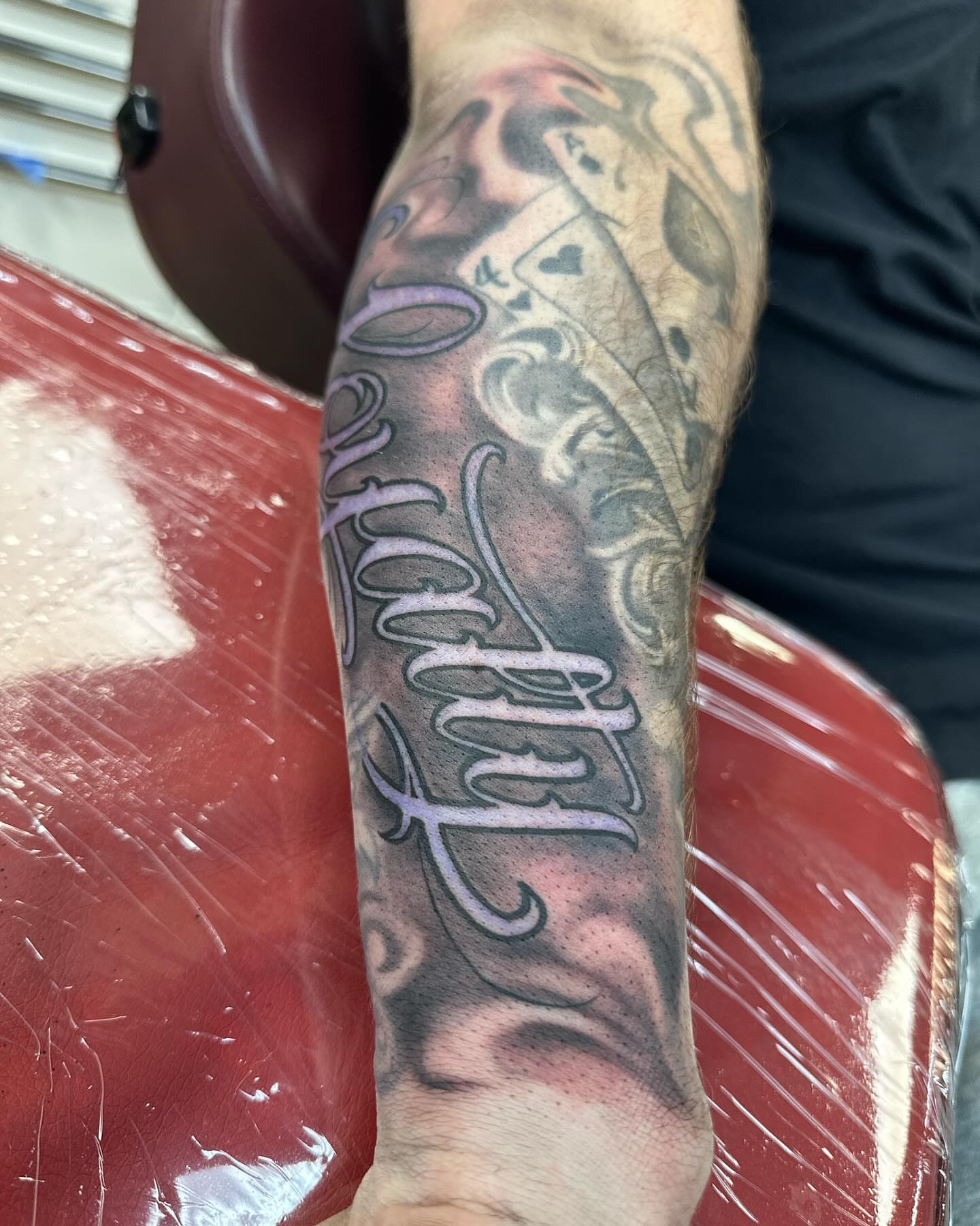 Tattoo by @ziptattoo — lettering_script