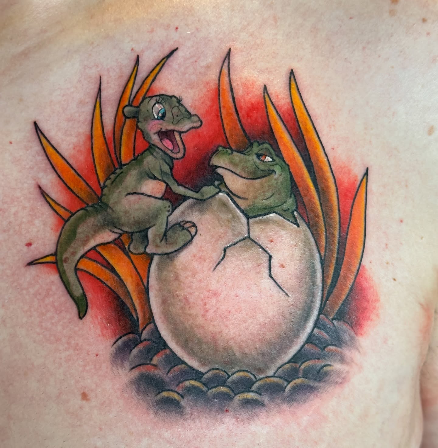 Tattoo by @jentle.tattoos โ american_traditional, dotwork