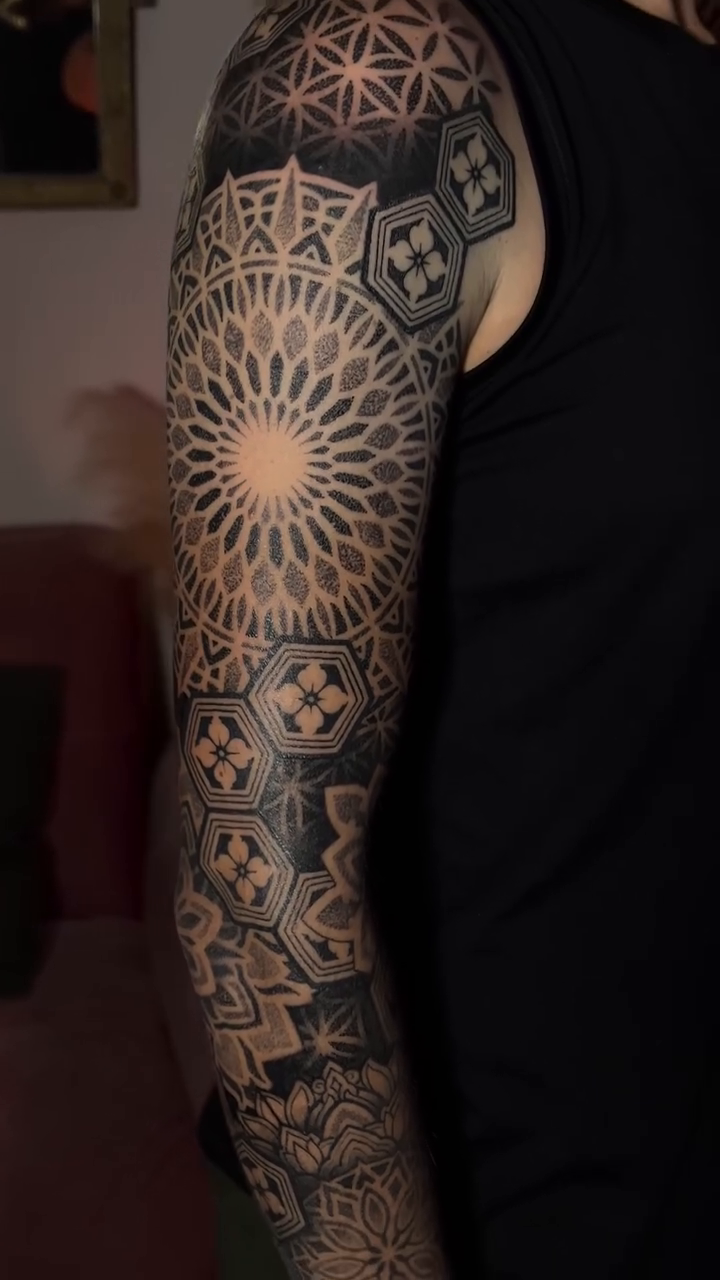 Tattoo by @alannabellwoods — geometric, ornamental