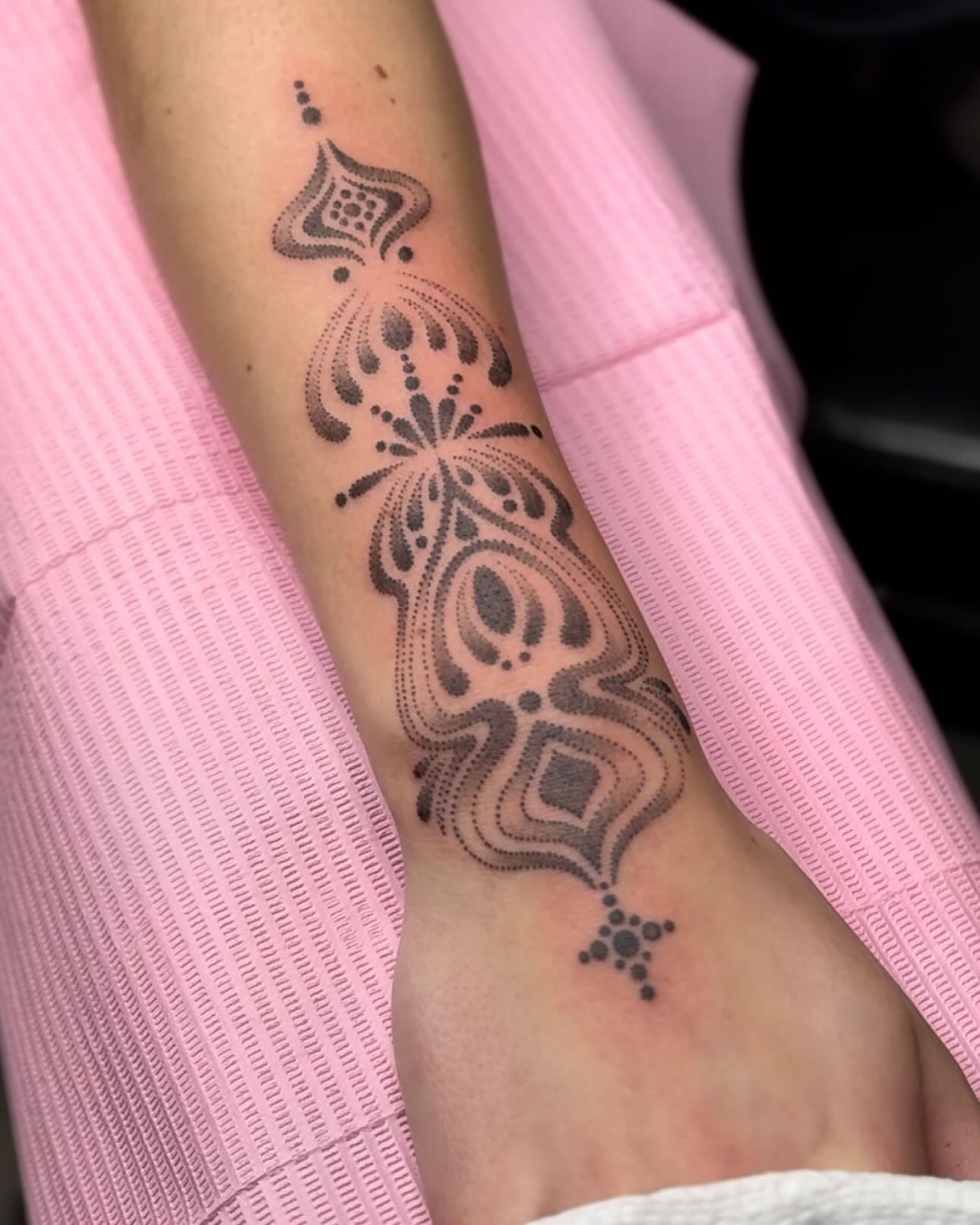 Tattoo by @spiritfleshtattoo — dotwork