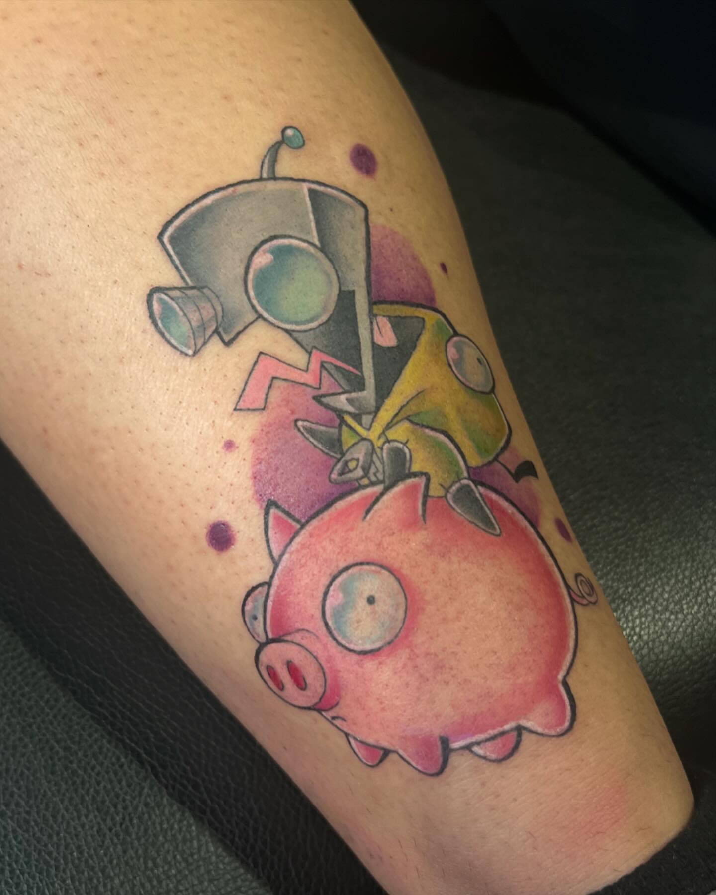 Tattoo by @emilytattoos โ dotwork, anime