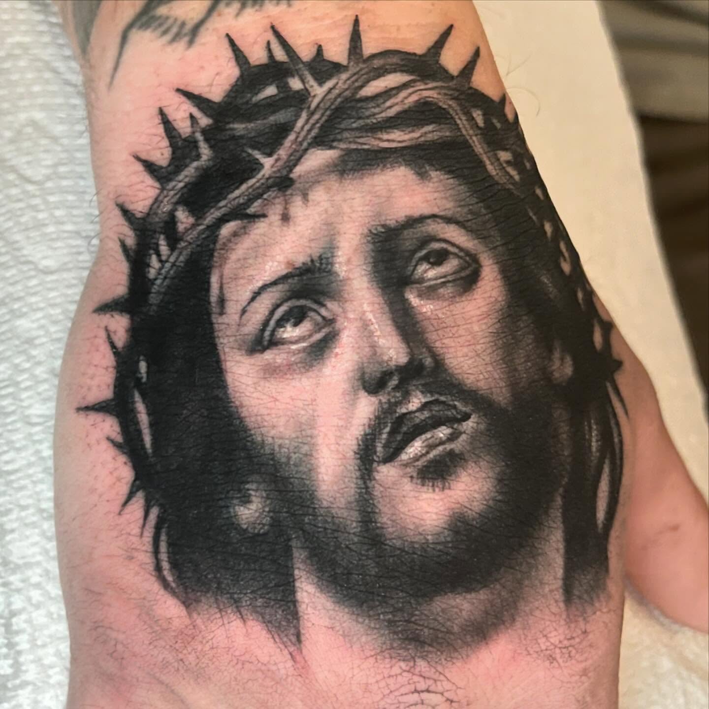 Tattoo by @hollimarieart — realism, black_and_grey