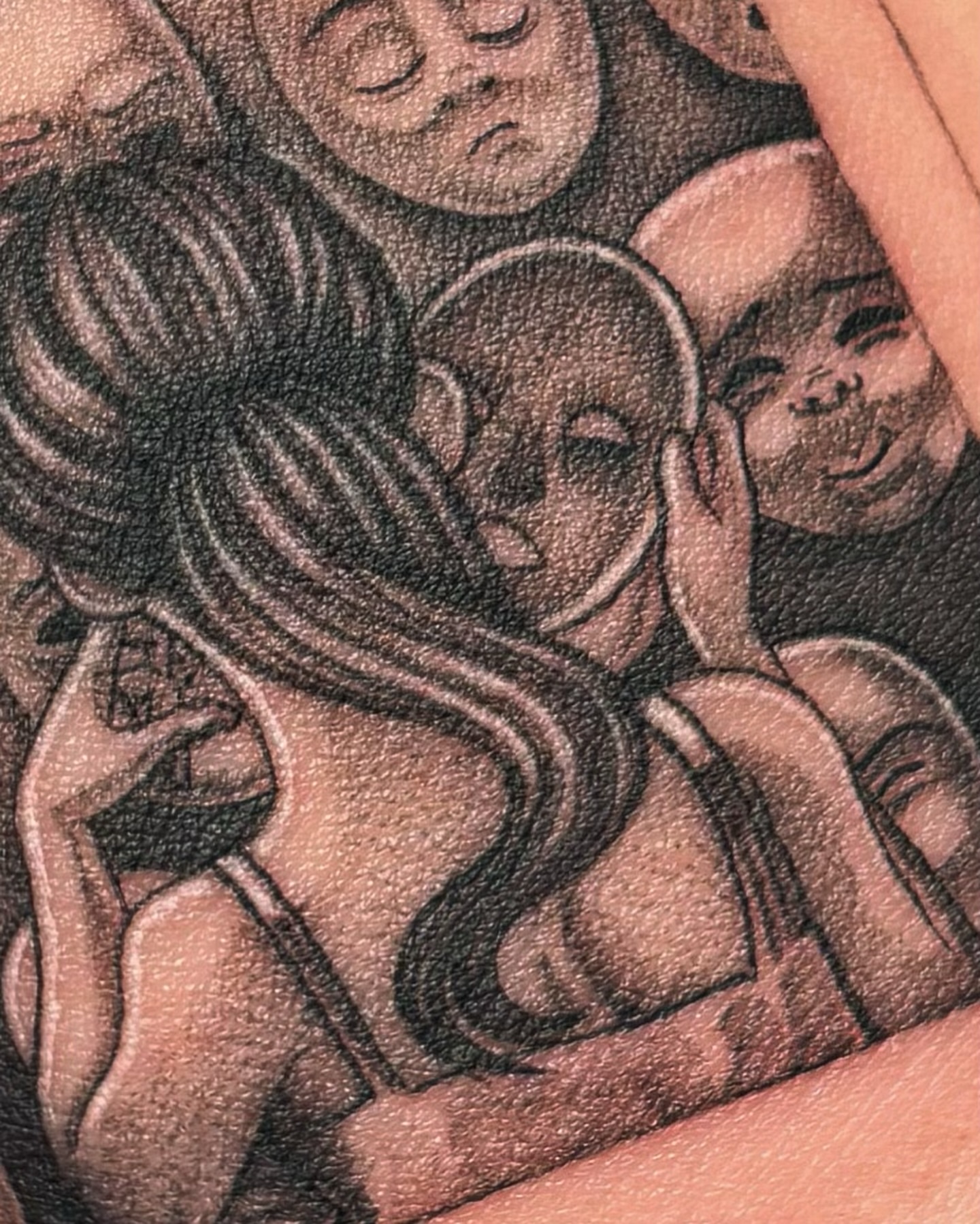 Tattoo by @b.b.tattoos — dotwork, realism