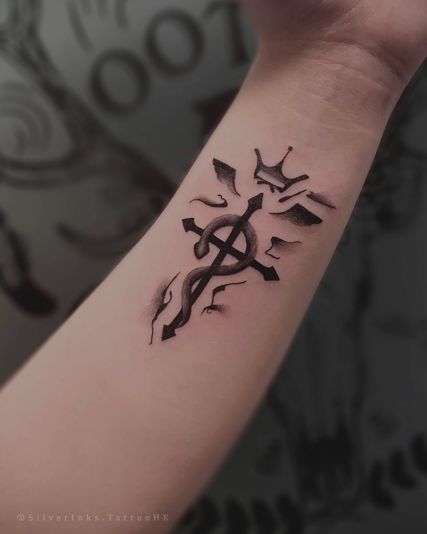Tattoo by @silverinks.tattoohk — black_and_grey