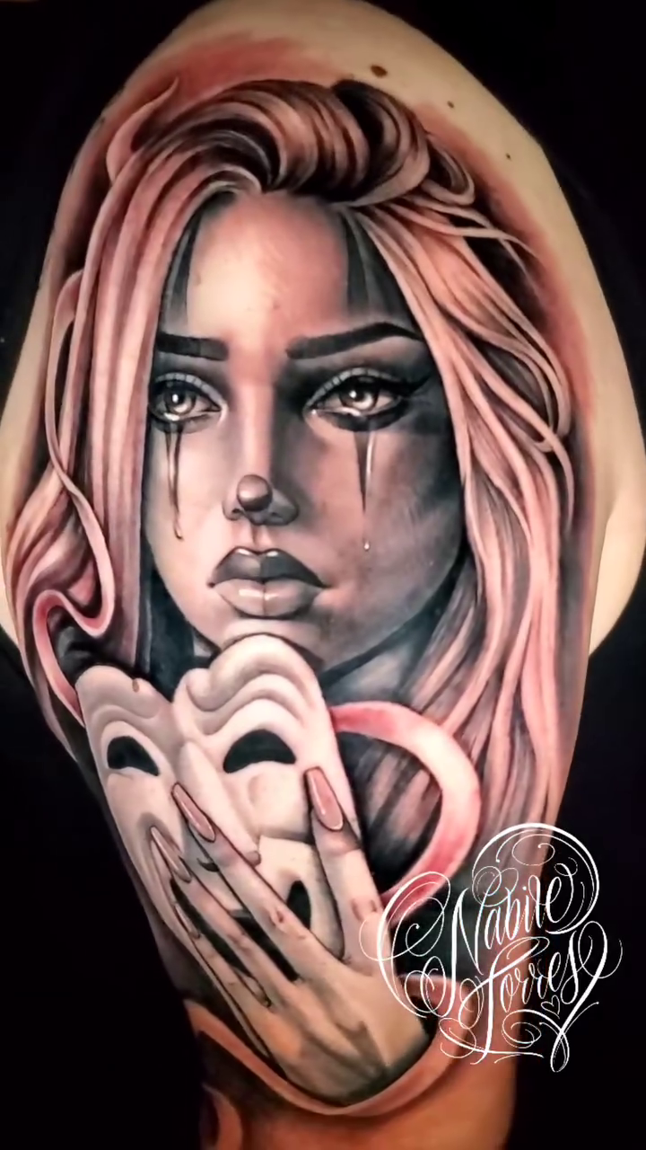 Tattoo by @nabiletorrestattoo — realism, black_and_grey
