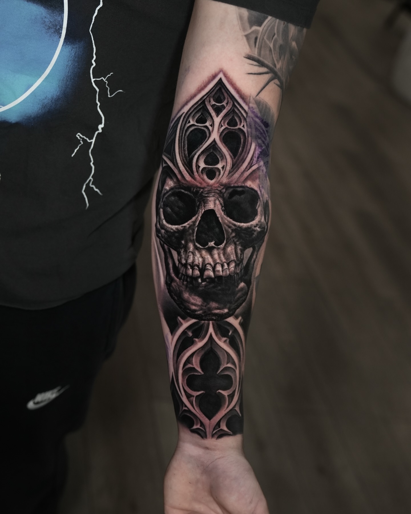 Tattoo by @ember.cesar — dark_realism, black_and_grey
