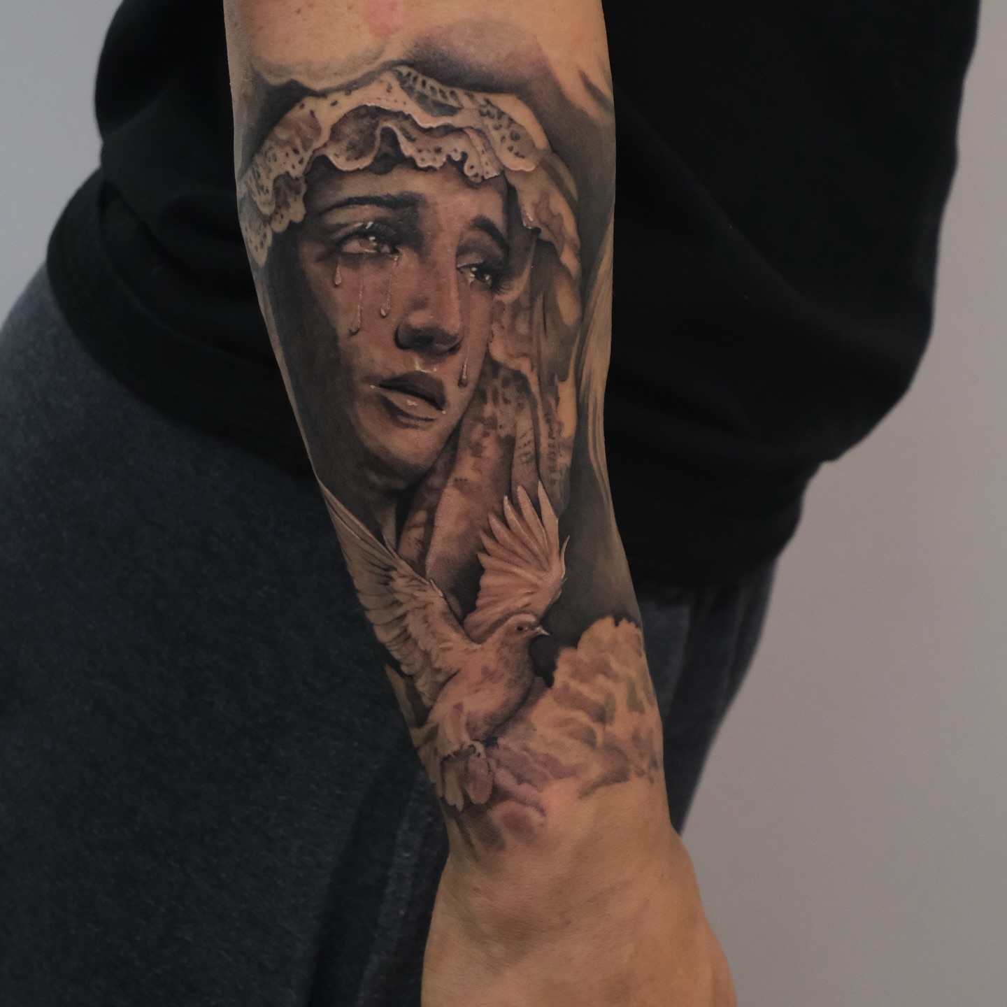 Tattoo by @cordova.ink — realism, dark_realism