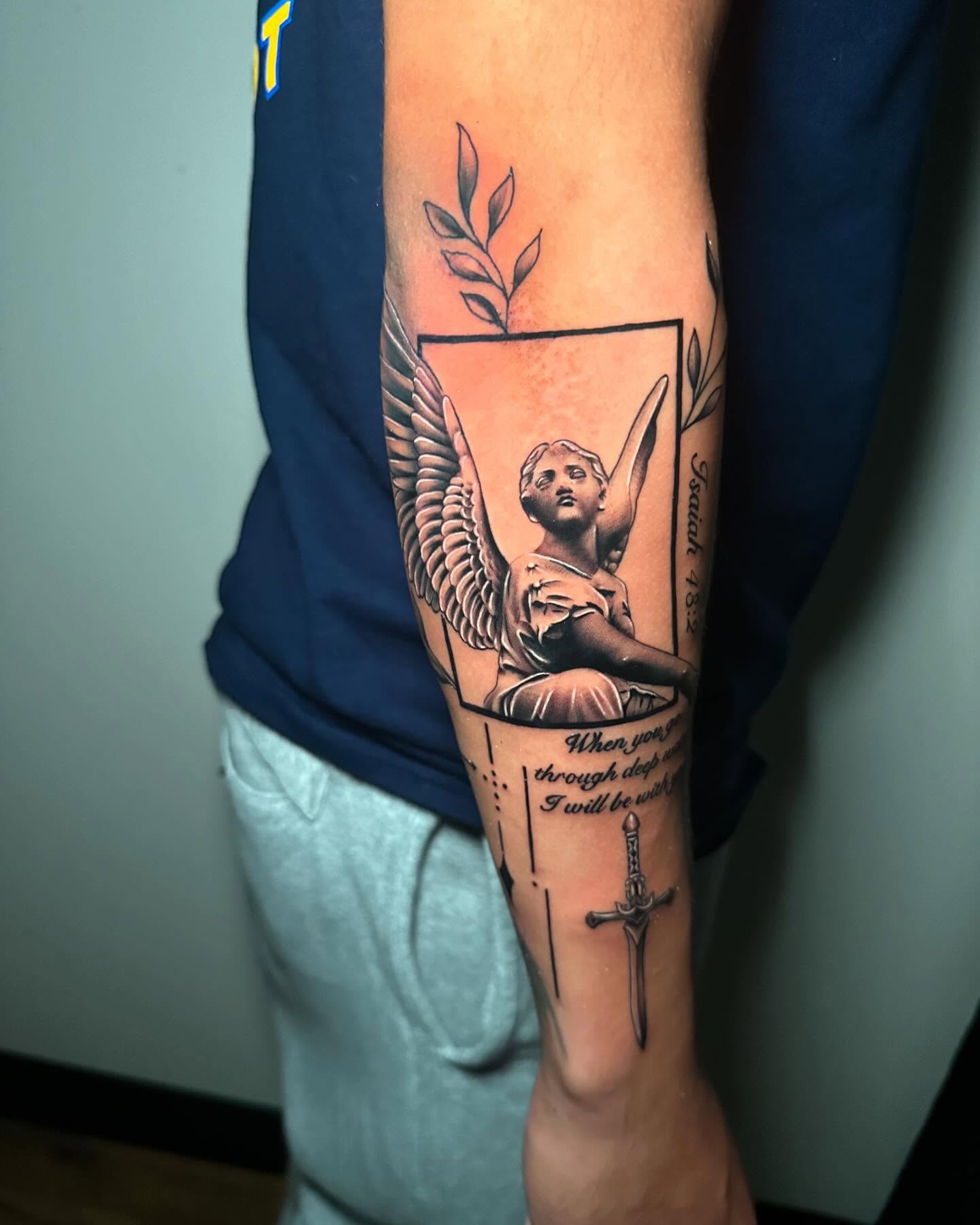 Tattoo by @tattoosbymiguel — black_and_grey