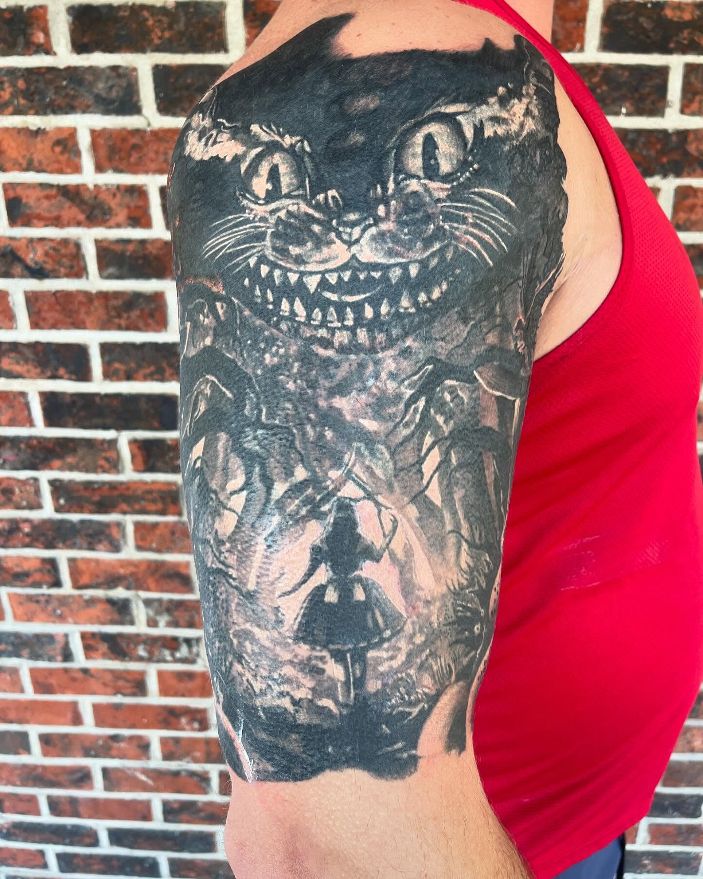 Tattoo by @dragonflytattoostudio — black_and_grey, realism