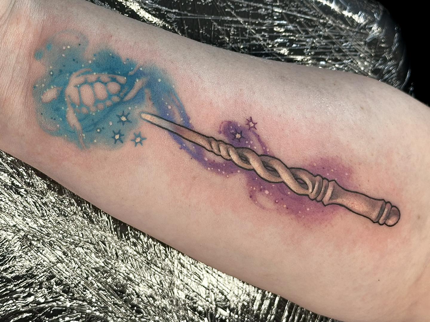 Tattoo by @artbyharper — watercolor