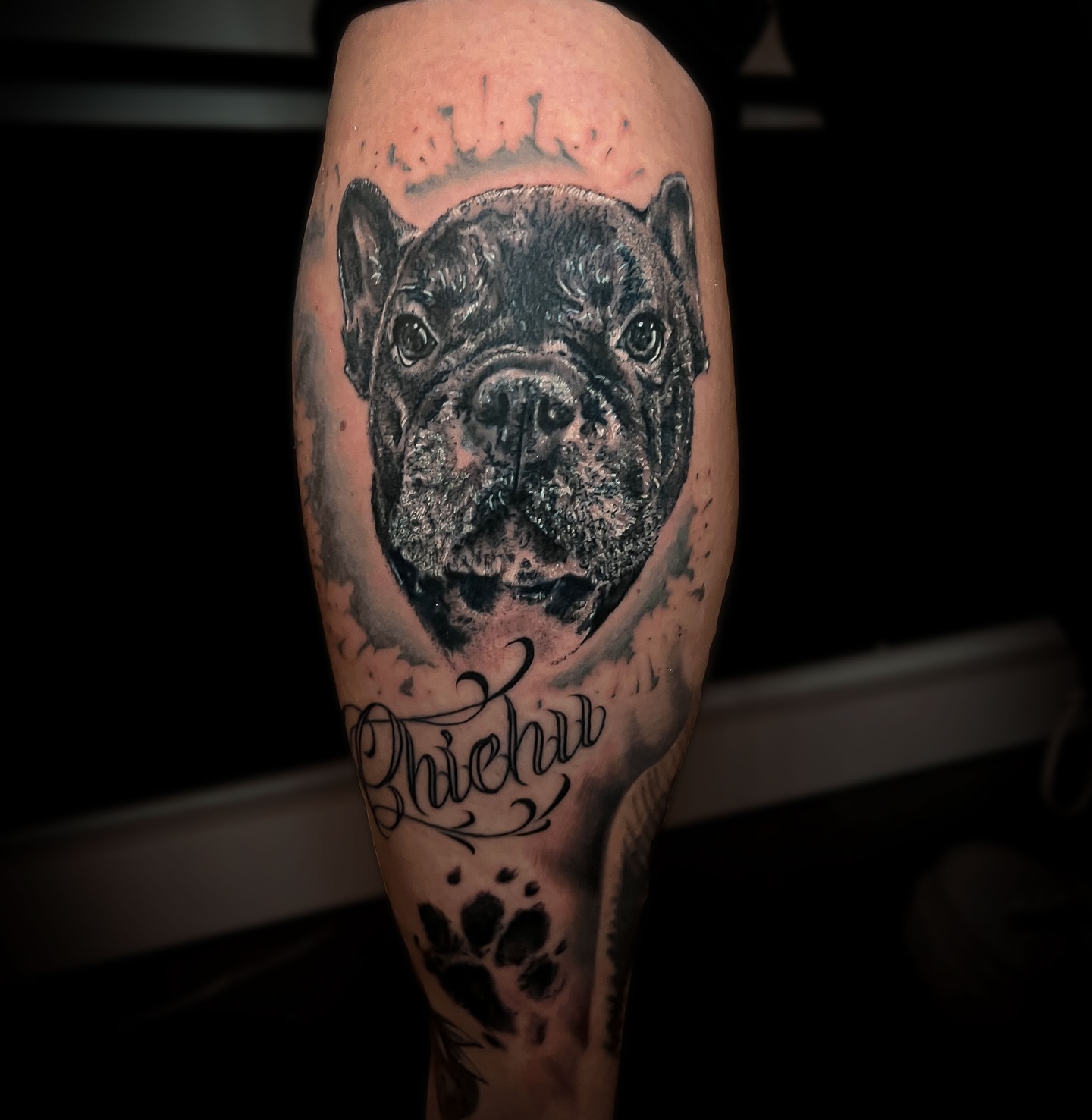 Tattoo by @gustavo.bulldogtattoo — realism, black_and_grey