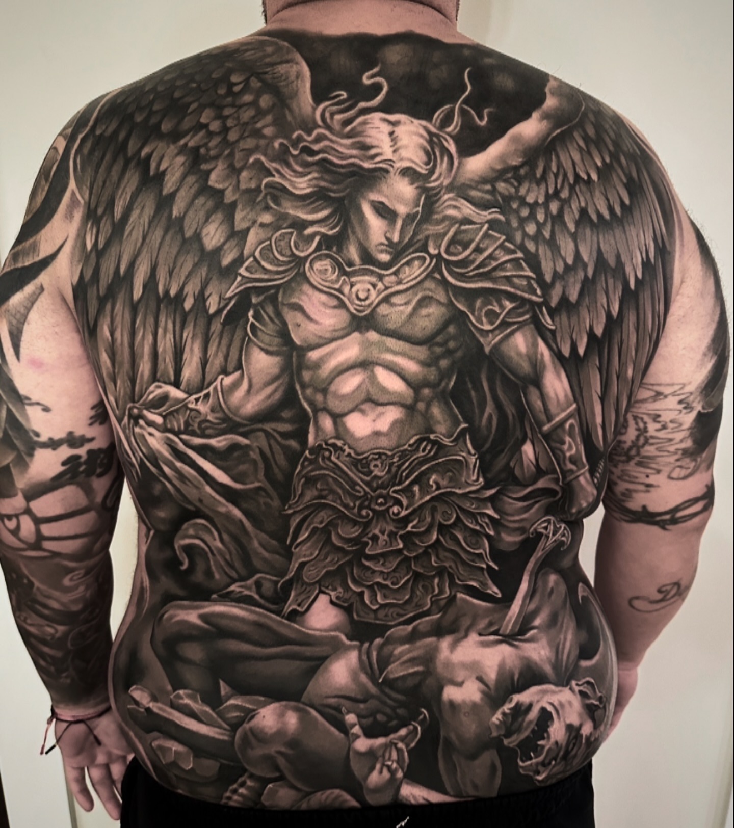 Tattoo by @dgtatts — black_and_grey, realism