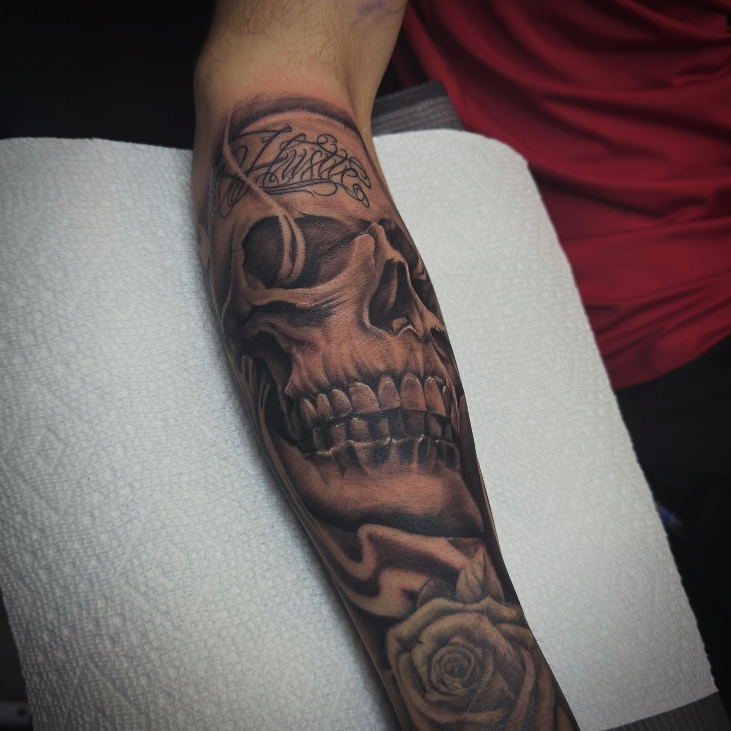 Tattoo by @_inkplug — realism, black_and_grey