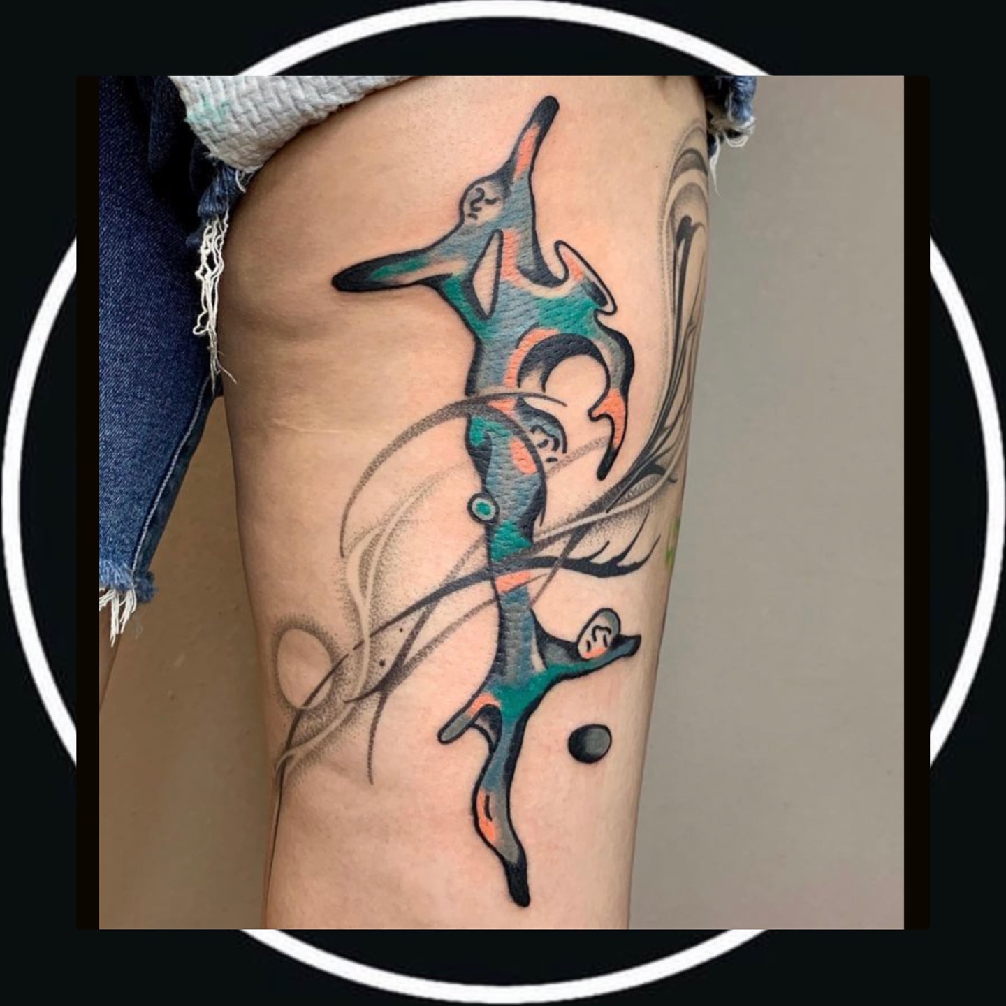 Tattoo by @tattoosgumi — dotwork, new_school
