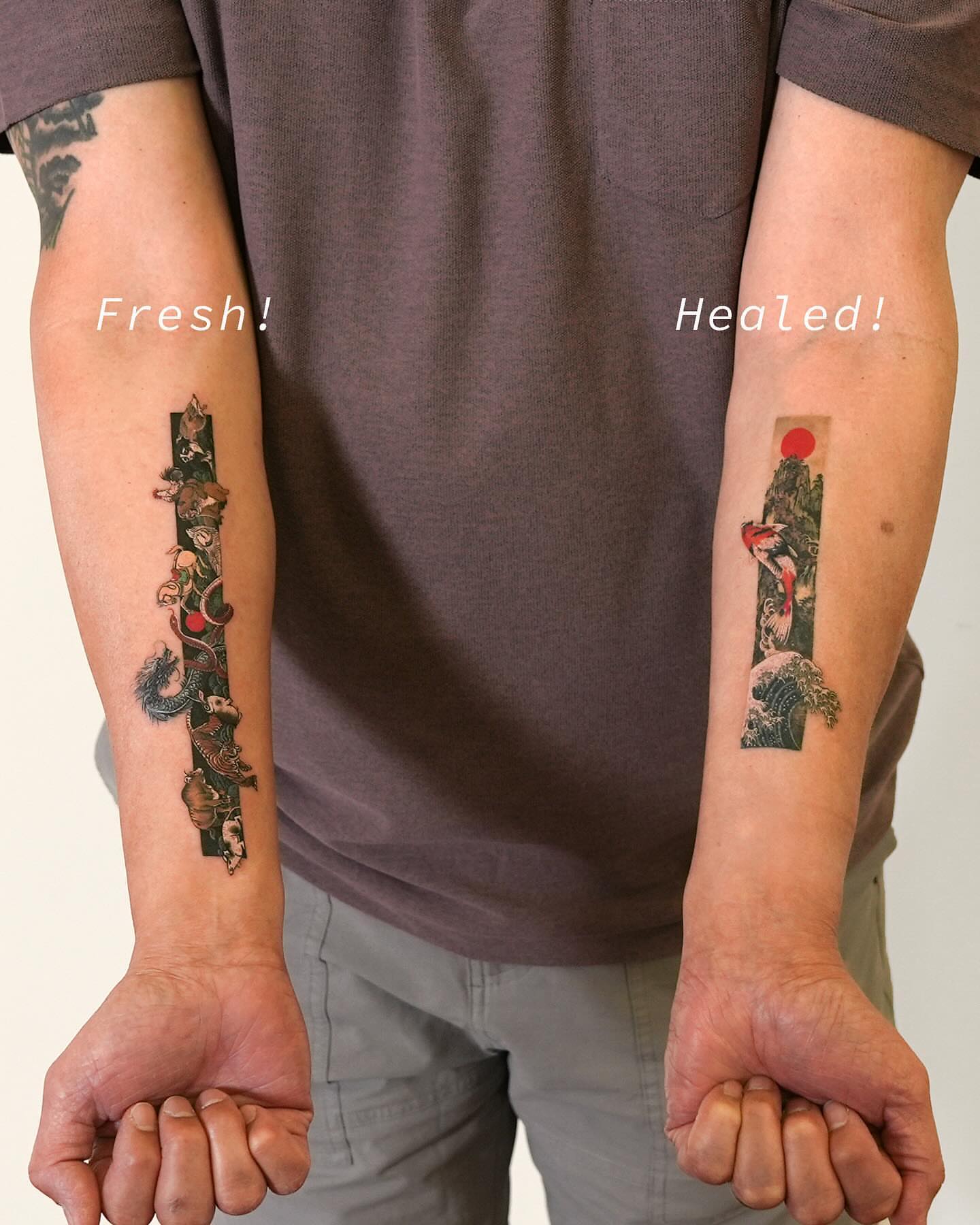 Japanese irezumi japanese irezumi tattoo on the forearm by EQ