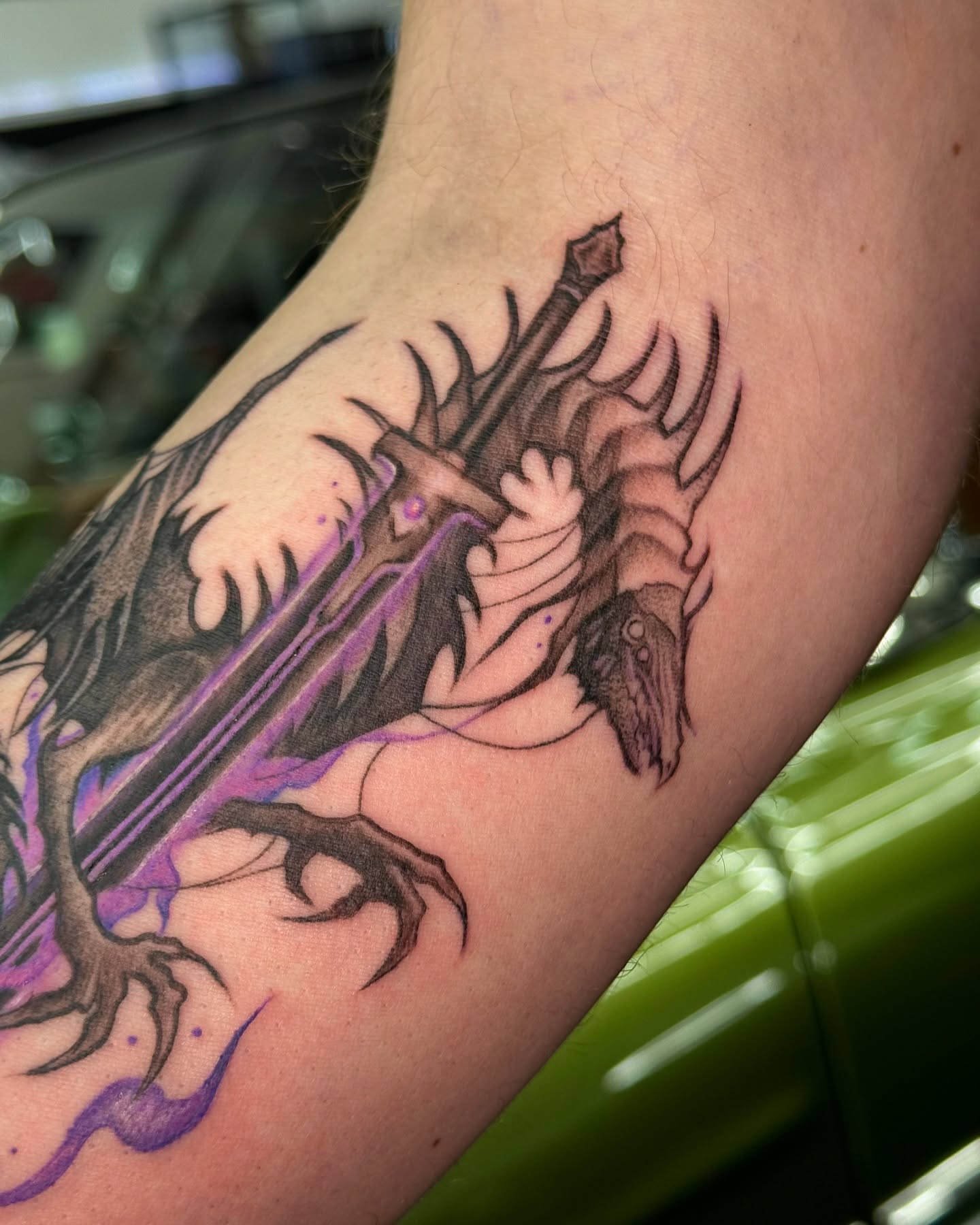 Tattoo by @livingsticker β dotwork, realism