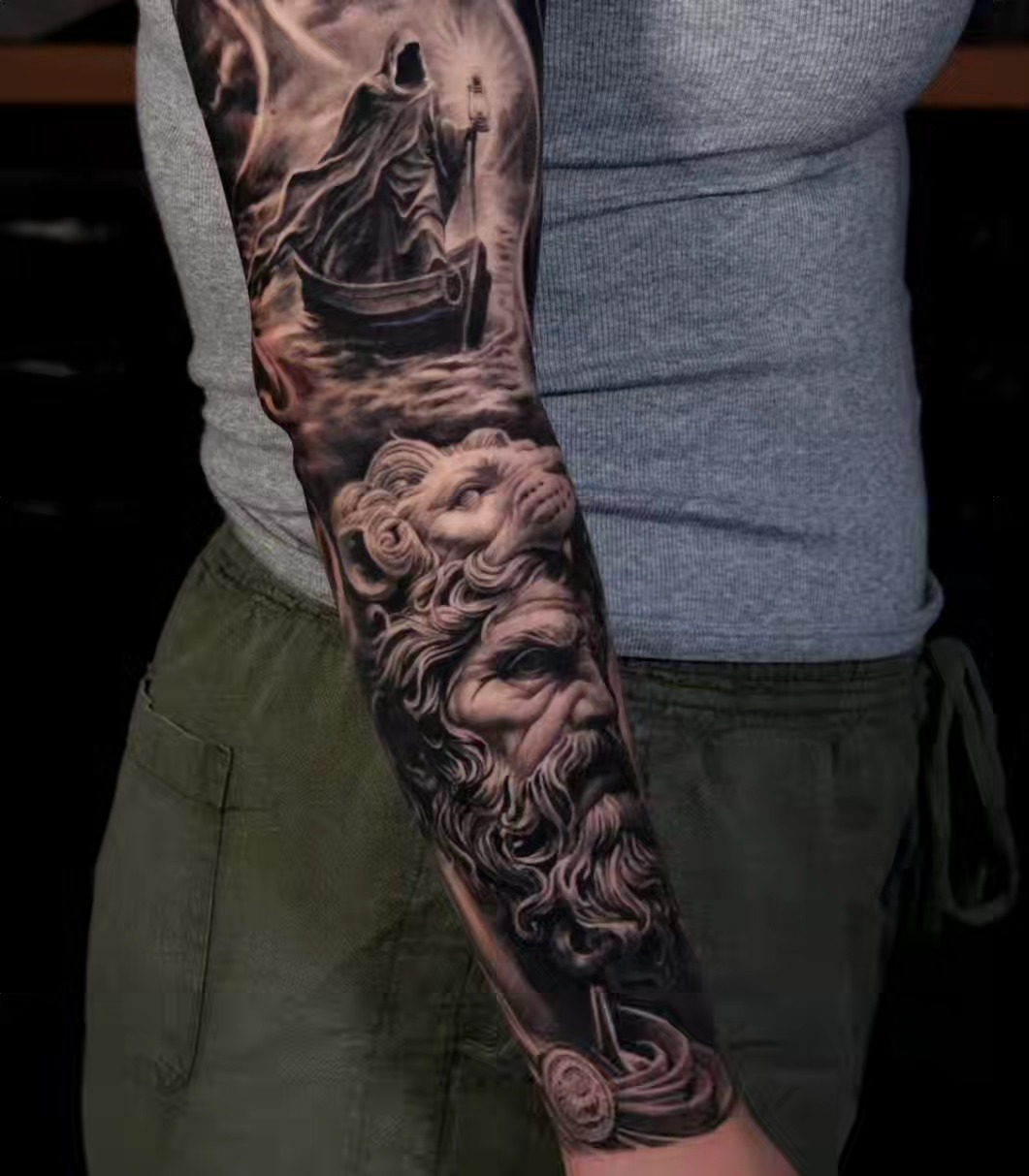 Realism tattoo on the forearm by Brandon Rabago, Fort Worth, Texas