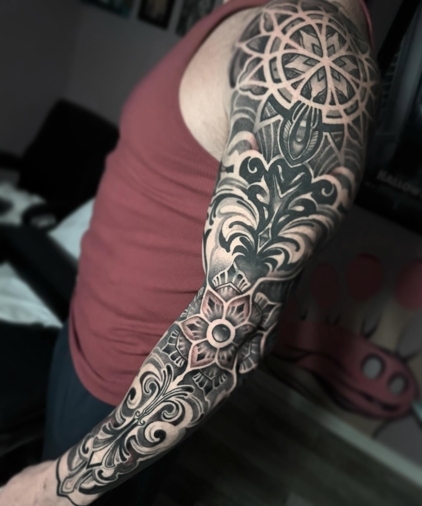 Tattoo by @alexrockoff — geometric