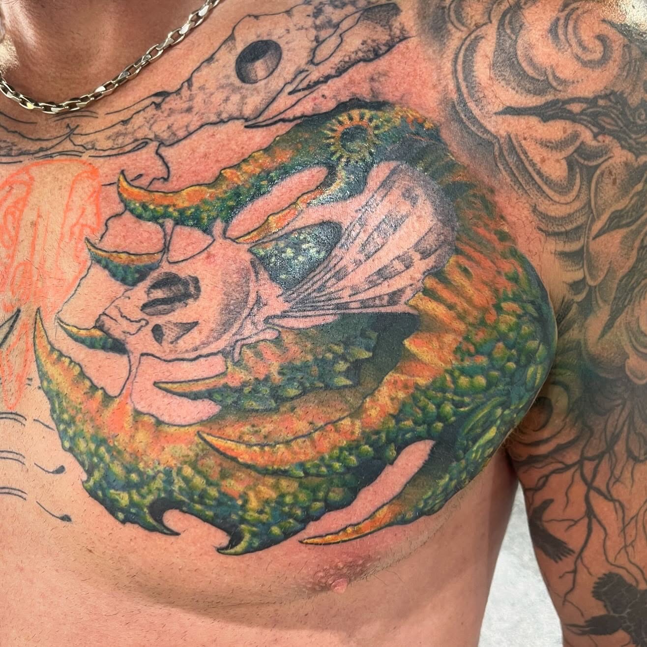Tattoo by @dragonflytattoostudio — neo_traditional, realism