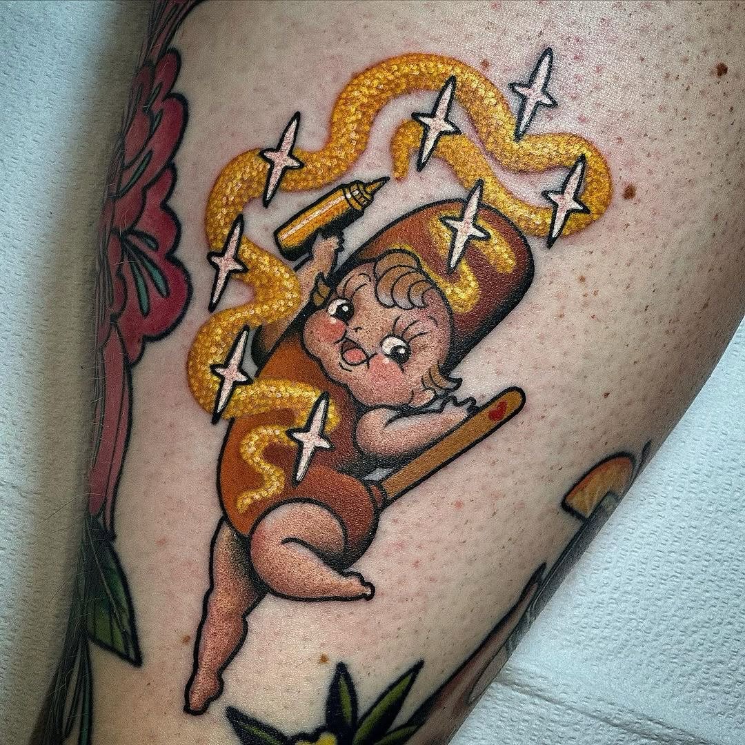 Tattoo by @brynntattoos — new_school, ignorant