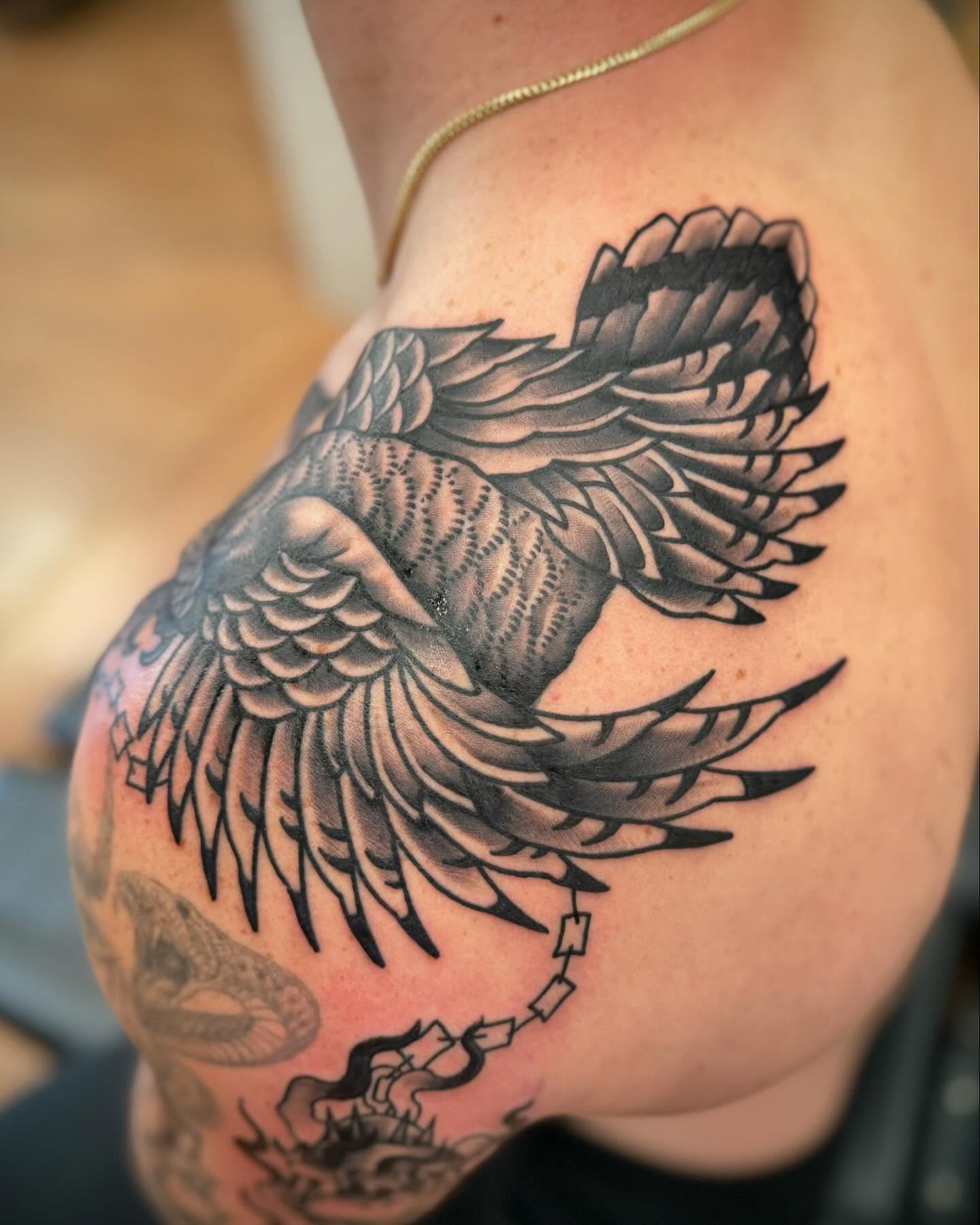 Tattoo by @babcocktattoo — black_and_grey
