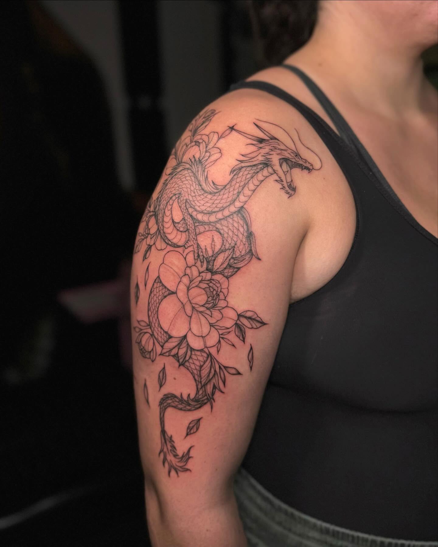 Tattoo by @koko_tattoos — black_and_grey