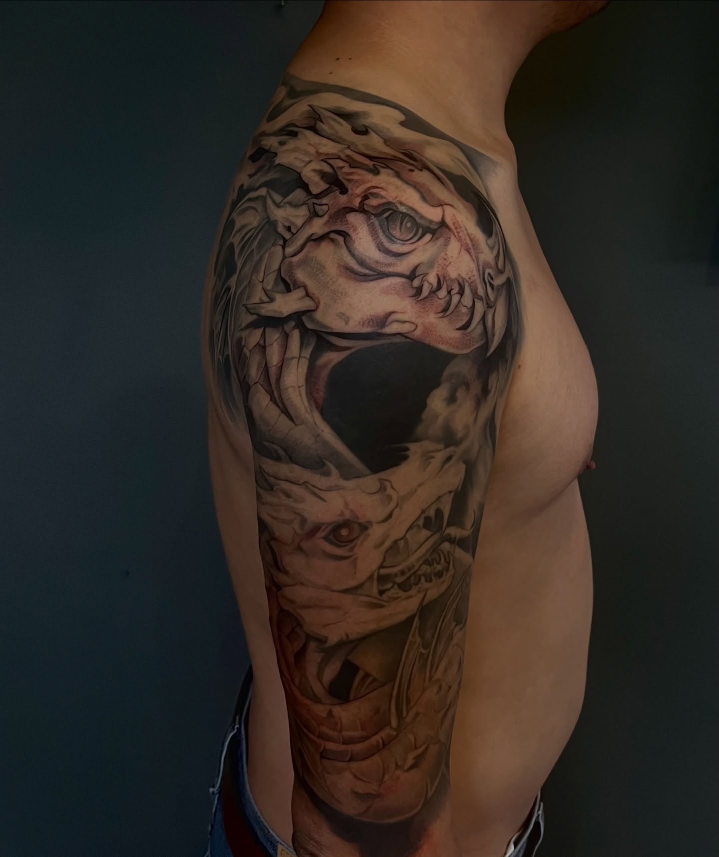 Tattoo by @joshcustomart — realism, dark_realism