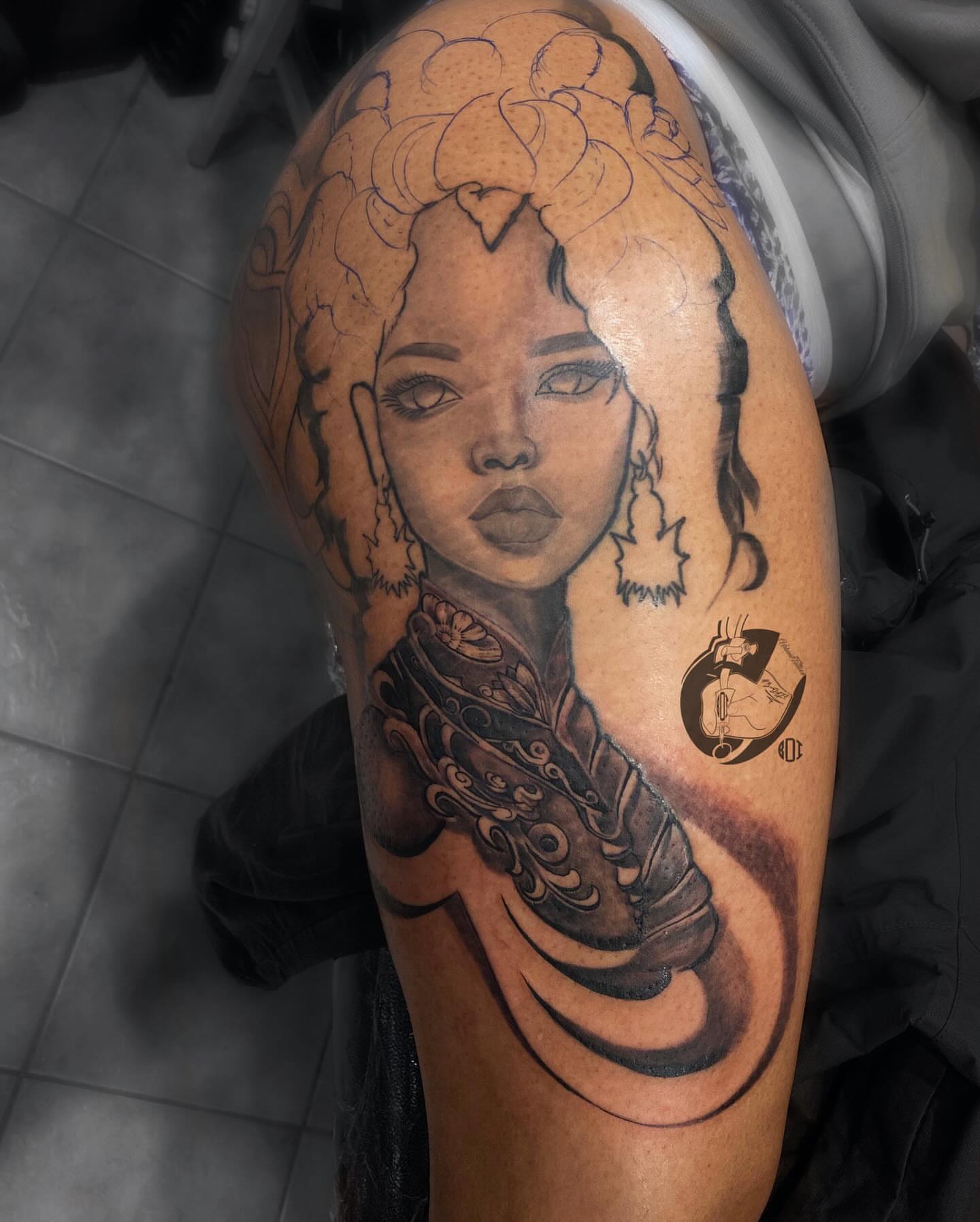 Tattoo by @urbantattoos — black_and_grey, realism
