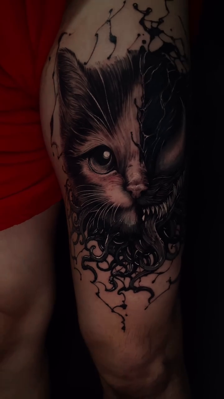 Tattoo by @3k_tat_too — realism, black_and_grey