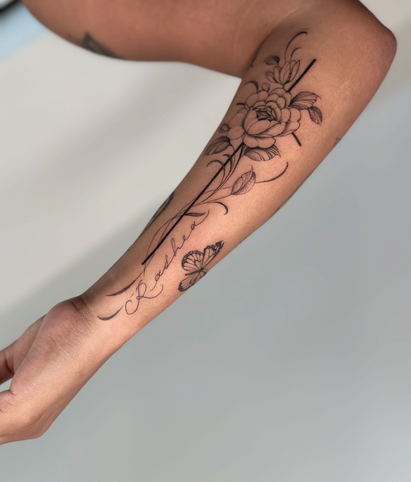 Tattoo by @michatattoos — black_and_grey