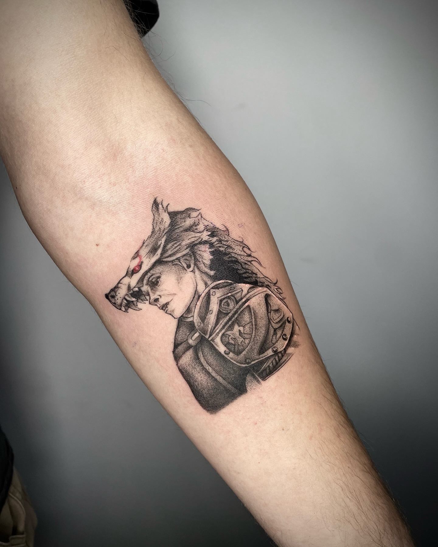 Tattoo by @abryvtattoos — dotwork, realism