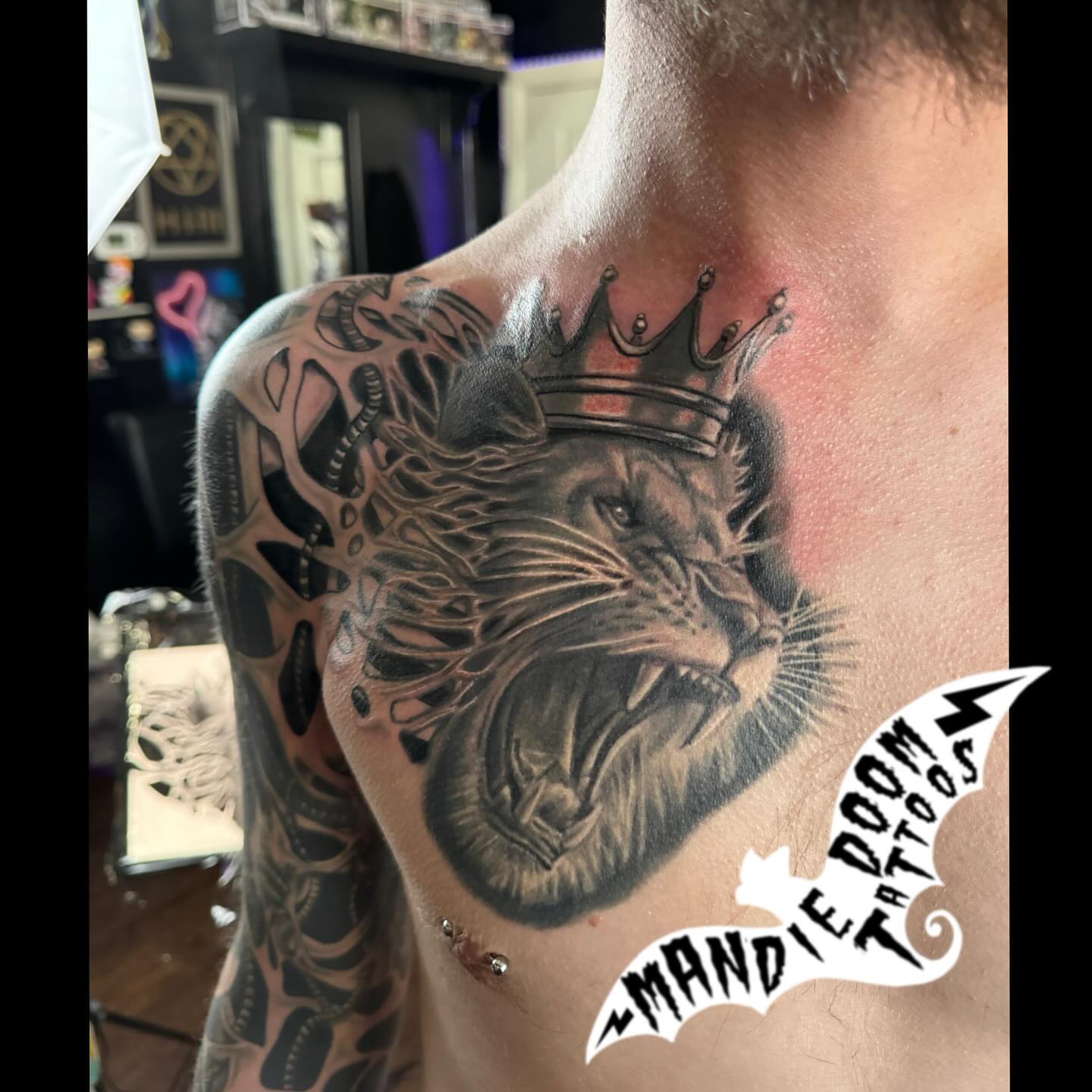 Tattoo by @mandiedoomtattoos — realism, dark_realism