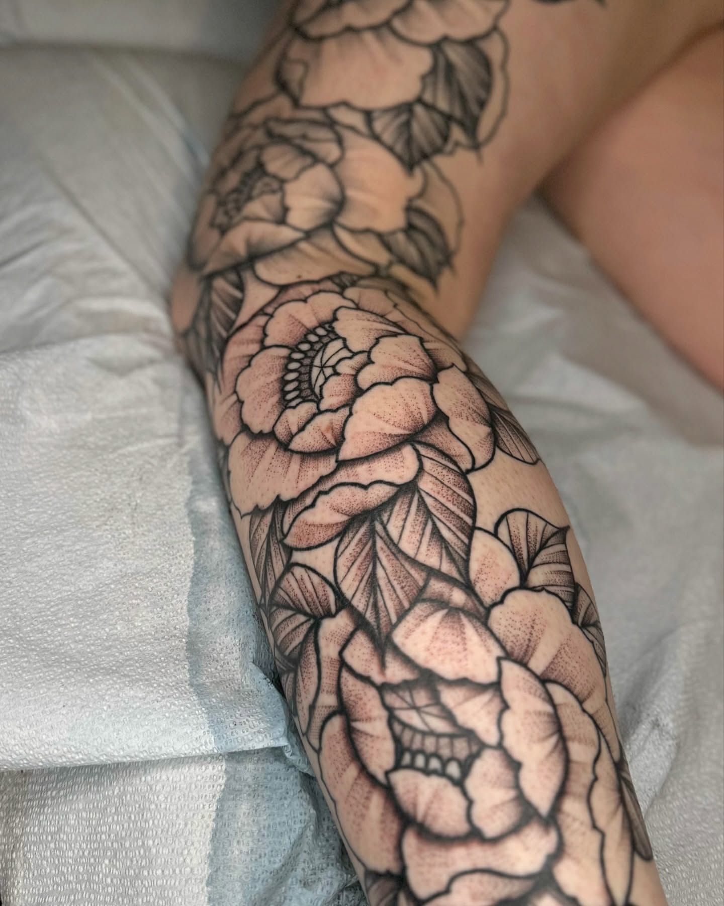 Tattoo by @thepaintedlady_tattoo — black_and_grey