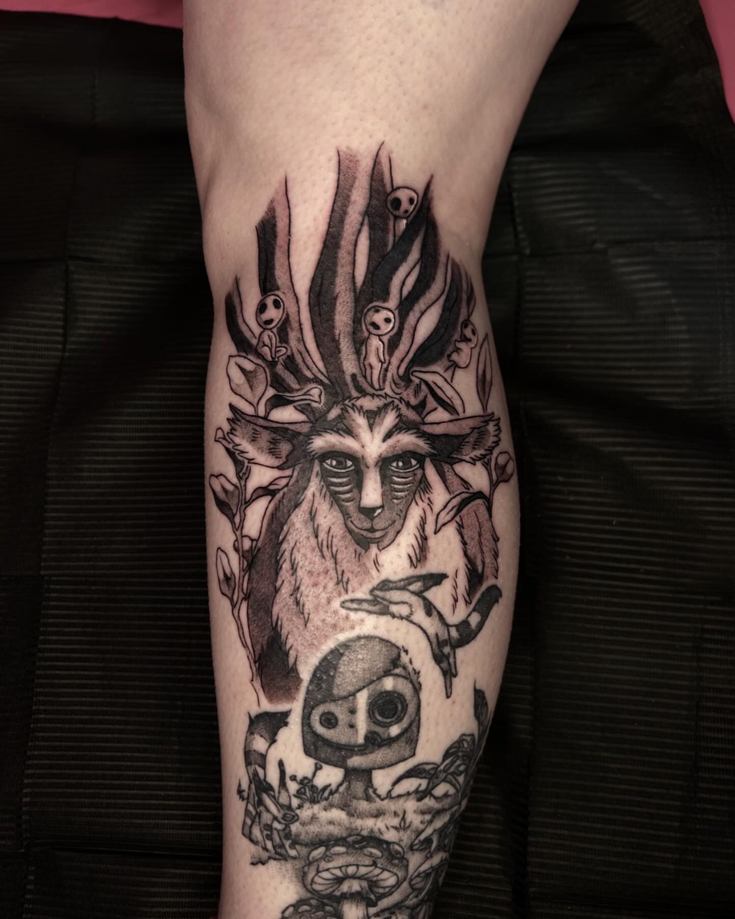 Goat-like creature realism tattoo on the forearm by Tattoos by Abbey