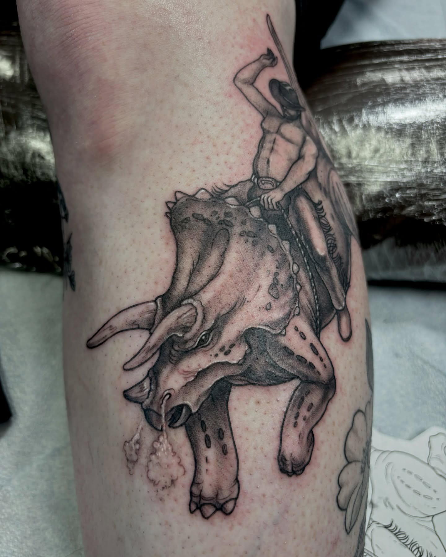 Tattoo by @lockejessmonster โ black_and_grey