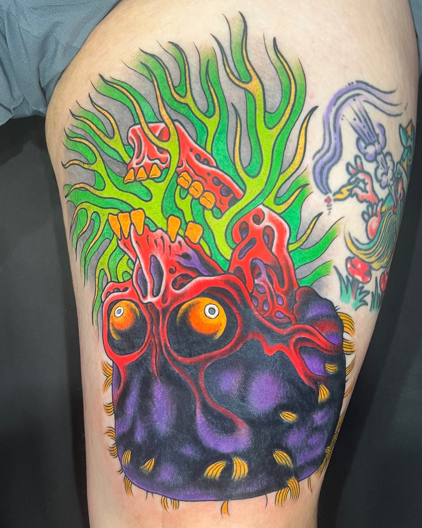 Tattoo by @curtbaer — new_school, surrealism
