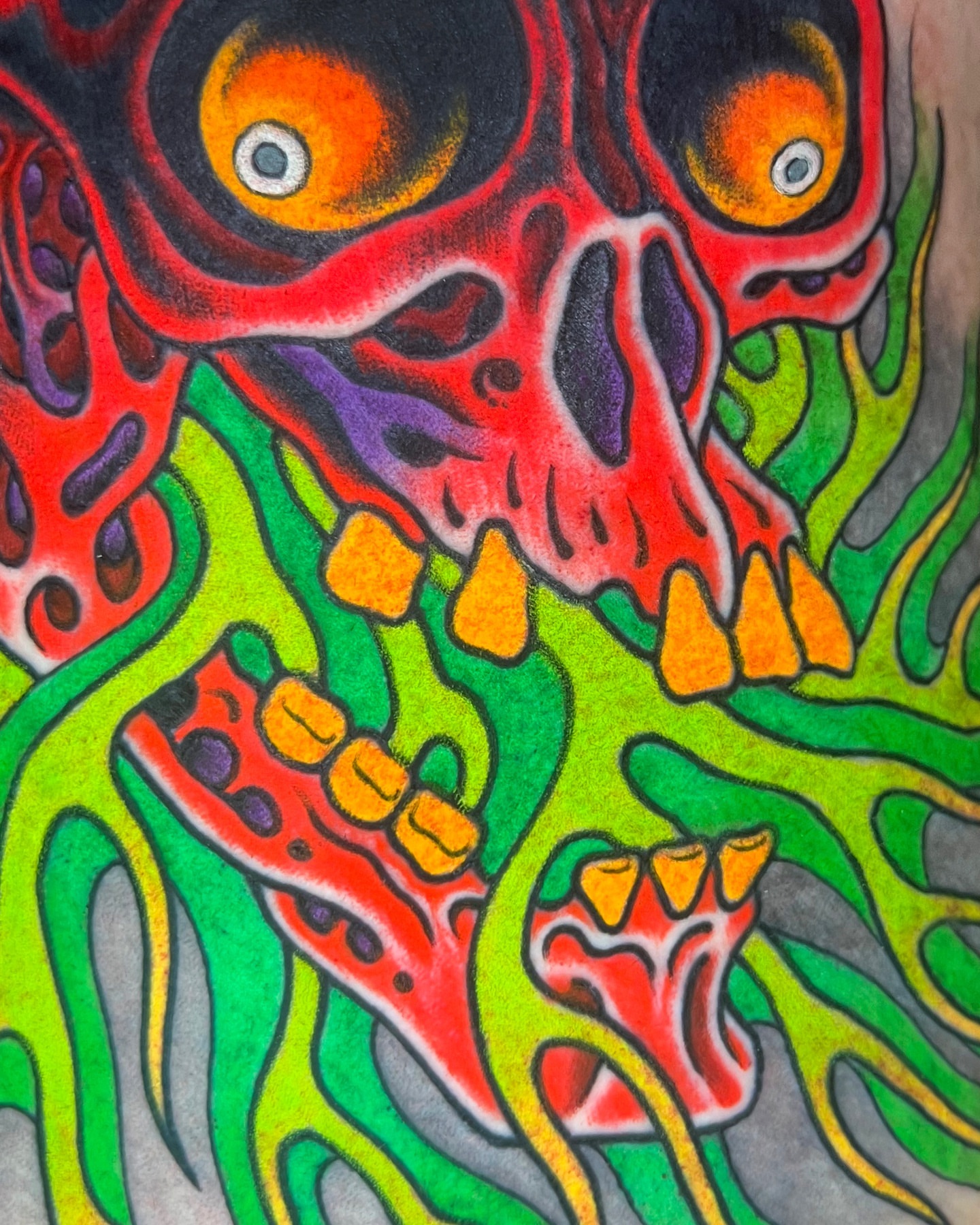 Skull surrealism tattoo by ๐ฎ๐๐๐ ๐ญ๐๐๐