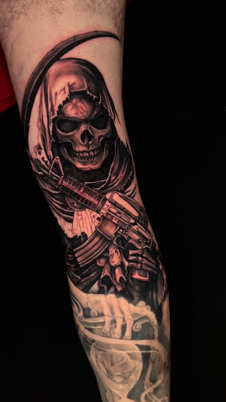 Tattoo by @tattoos_by_angiiee — realism, dark_realism